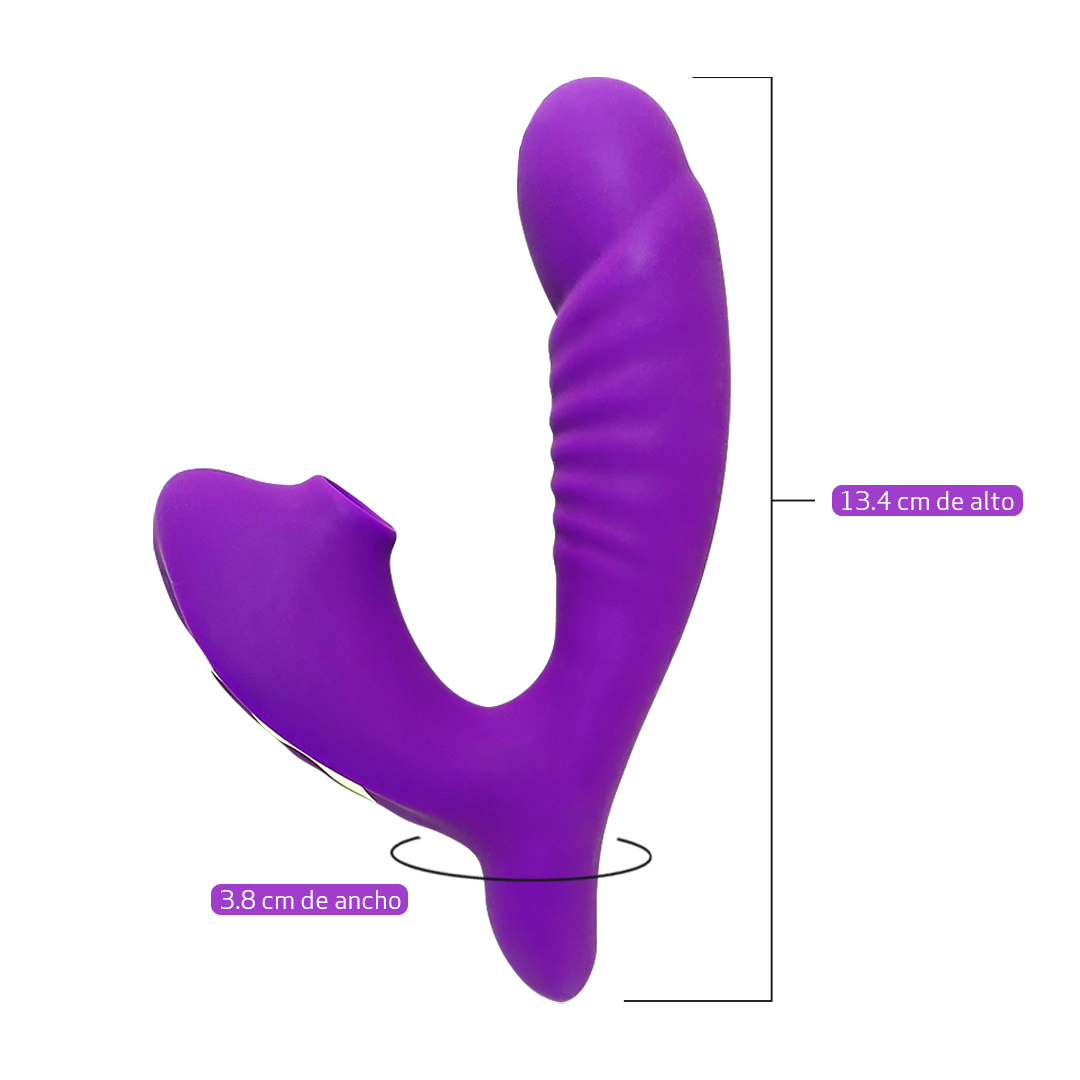 Vibe vibrador-succionador morado